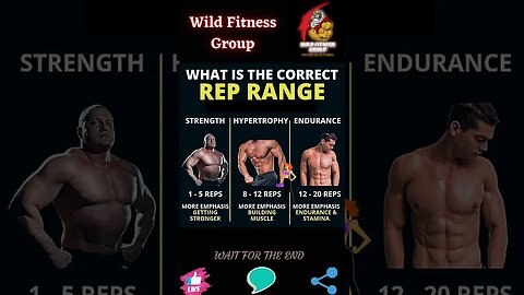 🔥 What is the correct rep range 🔥 #shorts 🔥 #wildfitnessgroup 🔥 15 May 2023 🔥