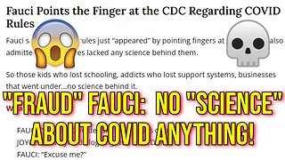 Fraud Fauci COVID Coverup - Collects The Royalties, Takes No Responsibility