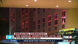 State Fire Marshal investigating two fires in a Fort Myers hotel