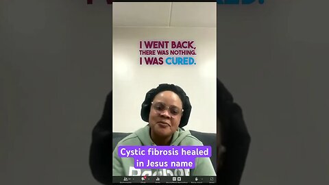 Healed of Cystic Fibrosis on Live Zoom Call #cysticfibrosis #zoomprayer #deliverance #testimony