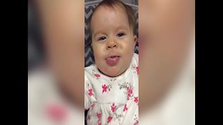 Baby Boy Blows Raspberries In Slow Motion
