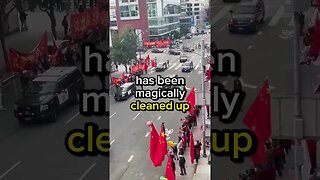 WATCH: Chinese Dictator XI JINPING gets a HERO'S Welcome in CLEANED UP San Francisco #shortsvideo