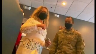 Woman Verbally Assaults Four Military Members; You're ANTIFA Huh, You're BLM
