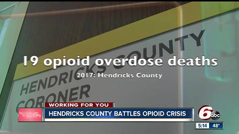 Opioid-related deaths in Hendricks County rising