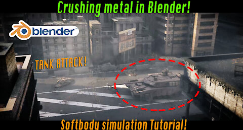 Crush metal in Blender 3d: Blender destruction tutorial ft. Citybuilder 3d add-on assets!