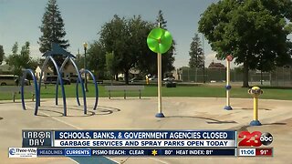 Extended Spray Park Hours for Labor Day