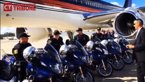 Flashback: The Time Trump Refused To Board His Plane Until He Had Met Cops Guarding It