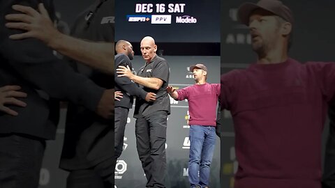 Security were not letting Leon Edwards & Colby Covington get near each other 👊