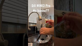 Banho no DJI mini3 pro, vc teria coragem??? Vídeo completo @DRONEMASSA #shorts #mini3pro