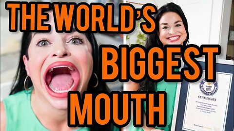 The World's BIGGEST Mouth Belongs to Samantha Ramsdell! Viral TikTok Star, Comedian, & Singer