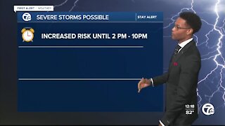 Strong storms possible today