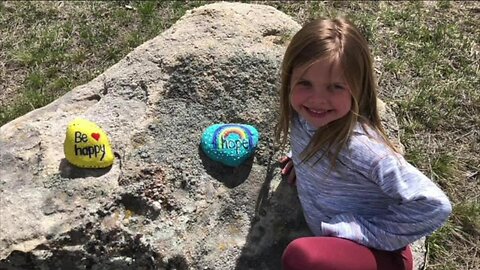 This Castle Pines 6-year-old girl is brightening her community with painted rocks