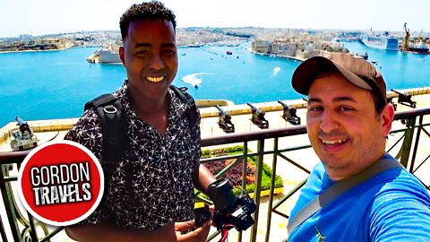 Valletta's Personal Tour Guide Of YouTuber Geedi Sahan - Somali Traveler 🇲🇹