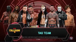 AEW Collision Punk, Allin, Sting, & Hook vs J White, S Strickland, B Cage, & Luchasaurus