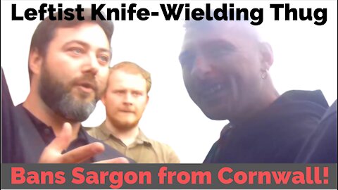 Carl Benjamin aggressively confronted by knife-wielding Cornish gang