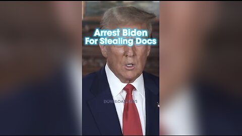 Trump: Biden Stole Classified Documents & Has To Go To Prison - 10/14/23