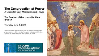 The Baptism of Our Lord—Matthew 3:13-17