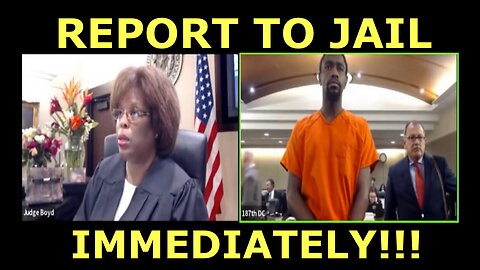 Judge Boyd Report to Jail Immediately!!!