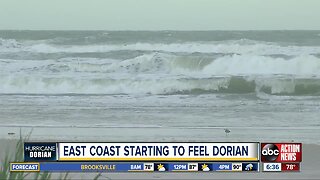 Florida's east coast starting to feel Dorian