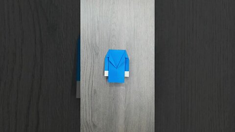 Origami easy paper suit jacket with Ski #origami #easyorigami #diy #paper #suit #jacket