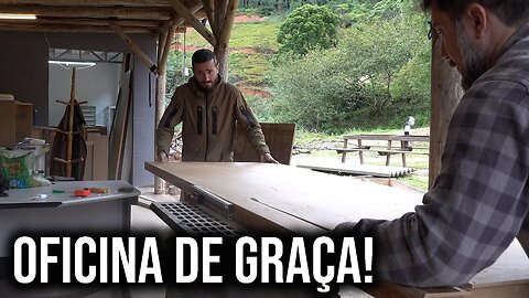 Hora de construir os MÓVEIS da nossa oficina! - Rancho SV