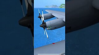 Flying with the C-130 | Turboprop Flight Simulator #shorts