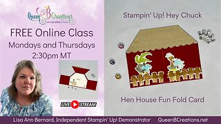 👑 Stampin' Up! Hey Chuck DIY Hen House Shaped Card | Craft Tutorial