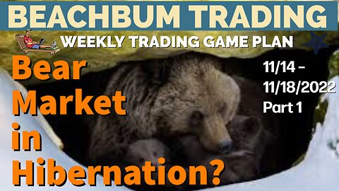 Is the Bear Market in Hibernation? | [Weekly Trading Game Plan] 11/14 – 11/18/22 | Part 1