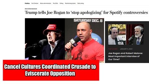 Cancel Culture's Coordinated Assault On Joe Rogan and Spotify