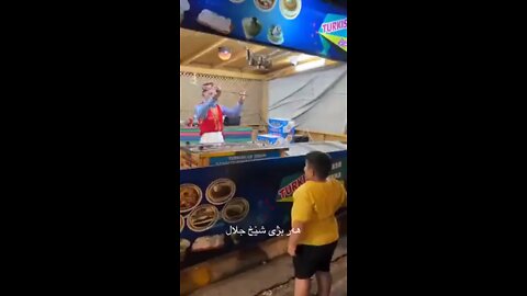 The ice cream man never expected it