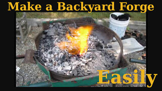 Make an Easy Backyard forge