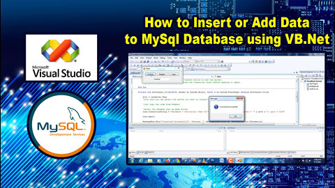 How to Insert Data to MySql Database using VB.Net