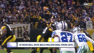 Le'Veon Bell 'back in the green,' getting $52.5 million deal from Jets