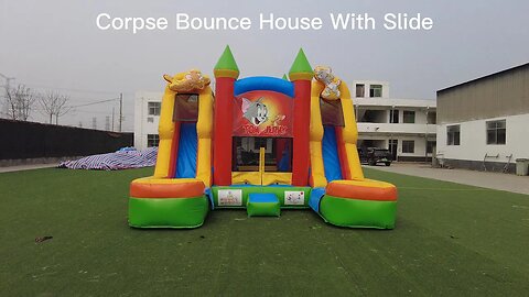 Tom And Jerry Bounce House With Slide#factorybouncehouse#factoryslide#bounce #bouncy #castle