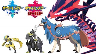 Pokemon Eighth Generation No. 802-890 | Height Comparison