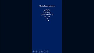 Multiplying Integers (Question #9) #shorts
