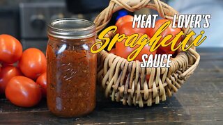 Meat Lover's Spaghetti Sauce [Recipe and Canning Tutorial]