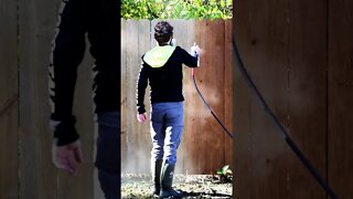 The Satisfying Look Of Staining A Fence & The Sound Of Killing An Air Compressor