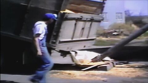 Unloading and Grinding Corn For Cattle Feed