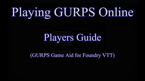 Players Guide for GURPS Game Aid