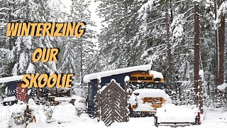 Keeping Our Water From Freezing | Preparing For Winter Living Off Grid In A Skoolie