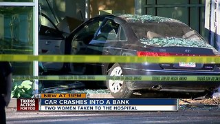 Car crashes into BB&T Bank in St. Pete, two injured