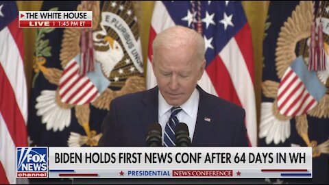 WATCH: Biden's Mind Completely Stops in Embarrassing Moment During Press Briefing