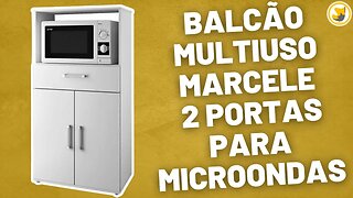 Balcão Multiuso Marcele 2 Portas para Microondas