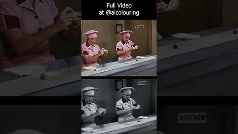 I love Lucy Job Switch upscaled by AI Technology. 4K 60fps. Chocolate Day