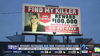 Reward raised for information on murdered Towson student