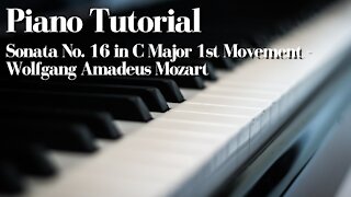 Sonata No. 16 in C Major 1st Movement - Wolfgang Amadeus Mozart [Piano Tutorial] (Synthesia)