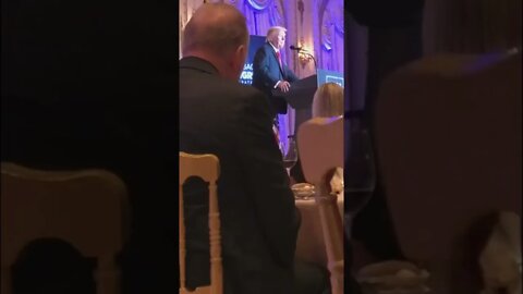 PRESIDENT TRUMP Jokes he created a monster live from Maralago also jokes about junk food MAR-A-LAGO