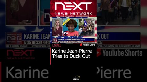 Karine Jean-Pierre Tries to Duck Out #shorts