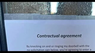 Grumpy Homeowner's 'No Soliciting' Contract: Quirky or Effective?